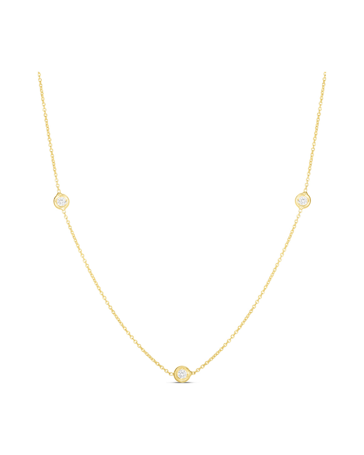 Diamonds By the Inch 3 Station Necklace
