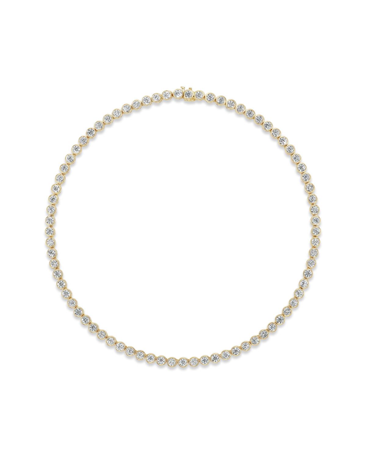 Bezel Tennis Necklace