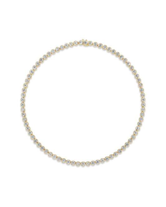 Bezel Tennis Necklace