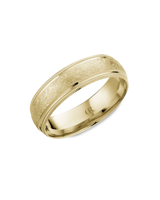 6mm Milgarin Band, Diamond And Highpolish Finish