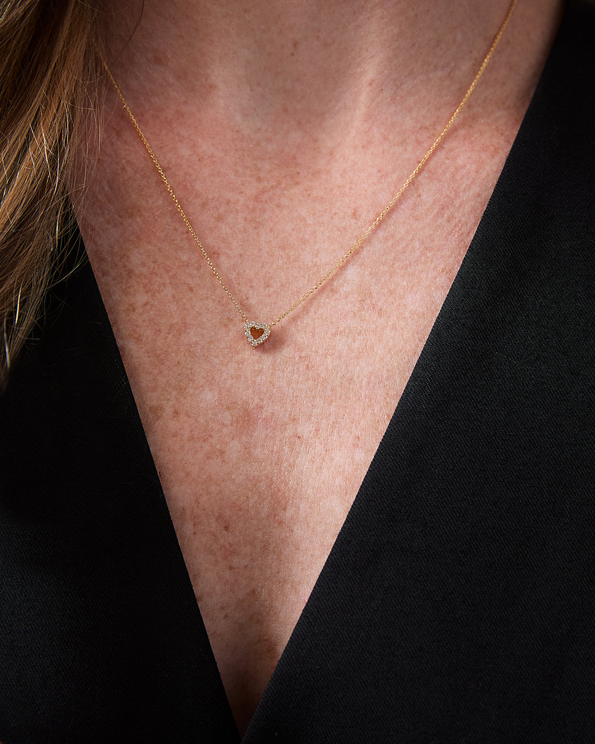 Tiny Treasures Reversible Heart Necklace