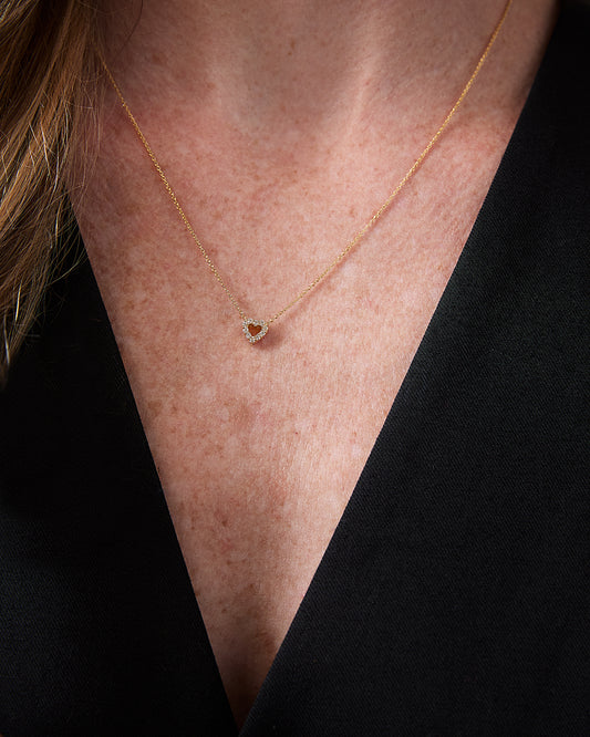 Tiny Treasures Reversible Heart Necklace