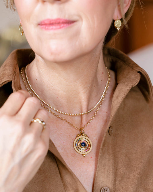 18K Triple Orbit Pendant
