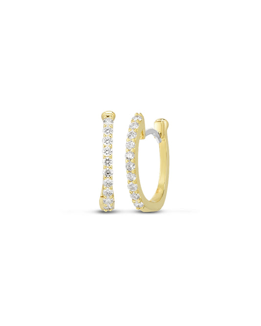 Perfect Diamond Hoop Huggy Earrings