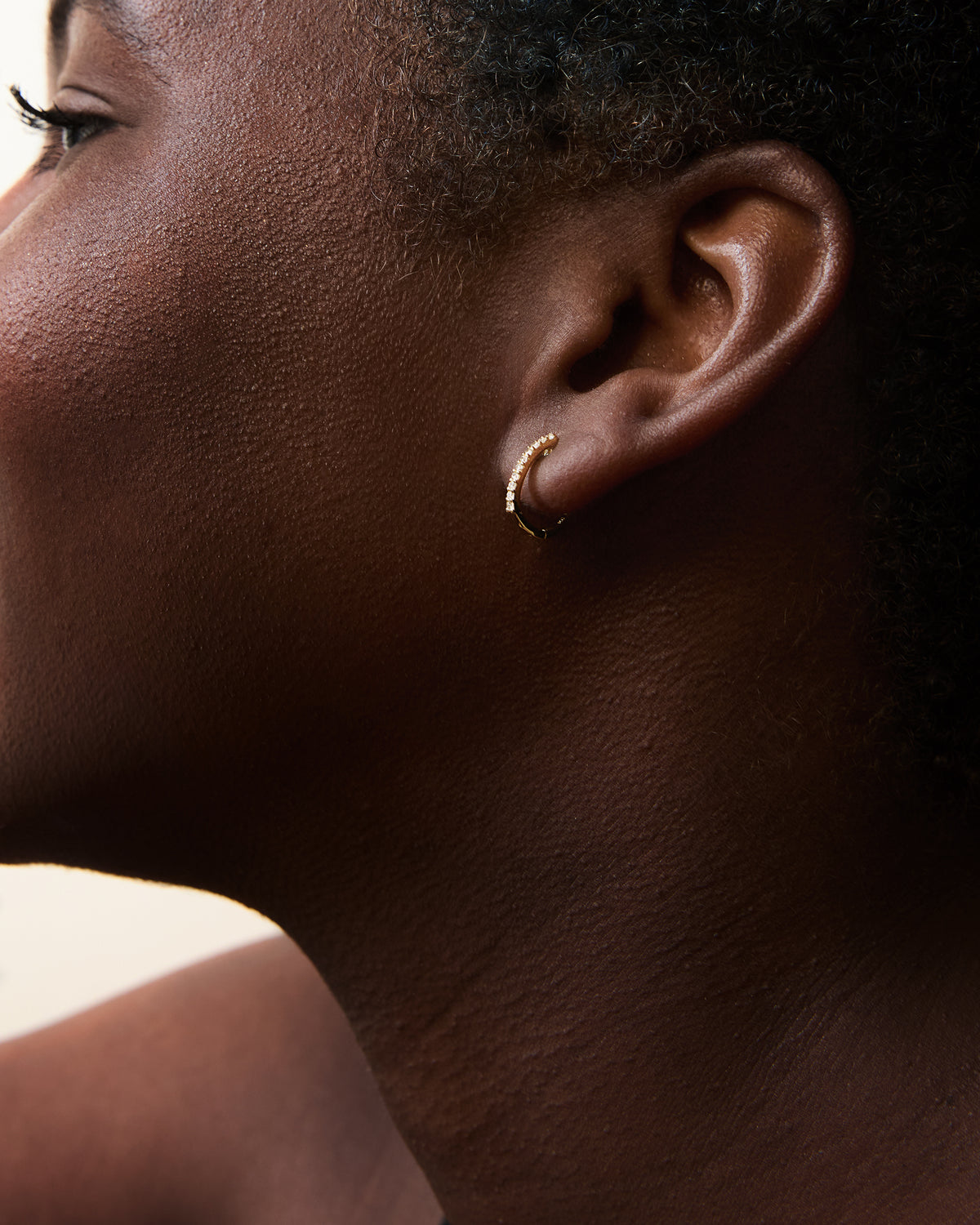 Perfect Diamond Hoop Huggy Earrings