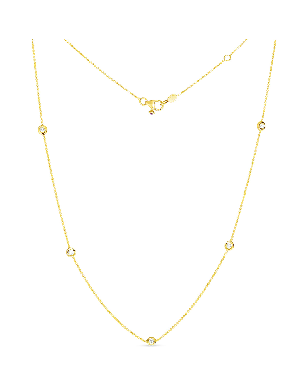 Diamonds By the Inch 5 Station Necklace