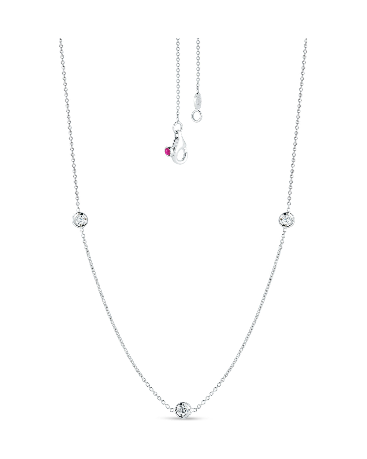 Diamonds By the Inch 3 Station Necklace