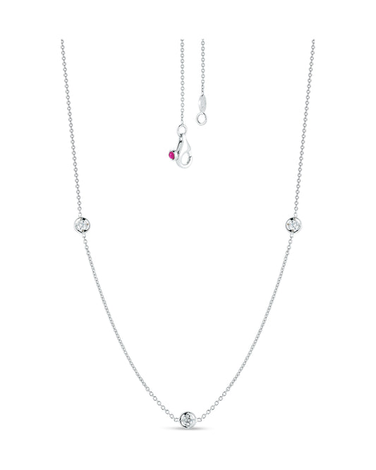 Diamonds By the Inch 3 Station Necklace
