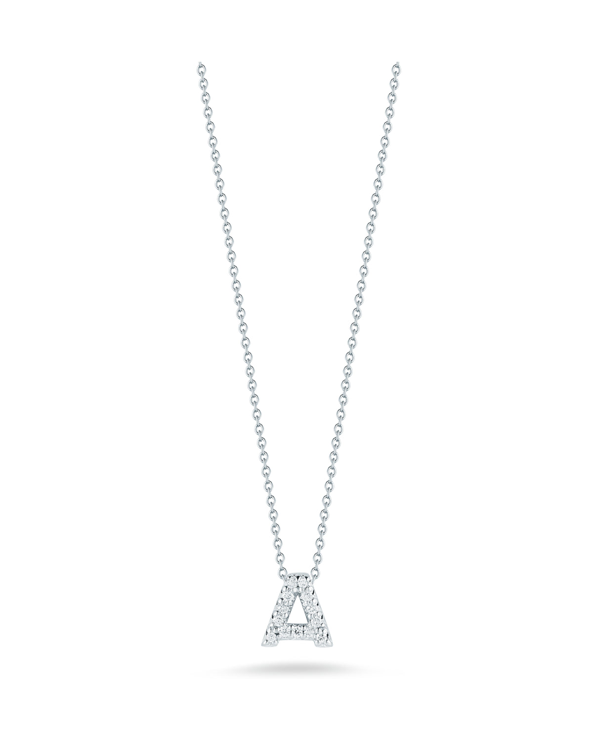 Tiny Treasures Diamond "A" Love Letter Necklace