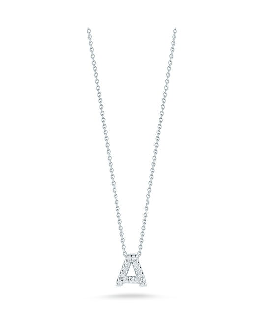 Tiny Treasures Diamond "A" Love Letter Necklace