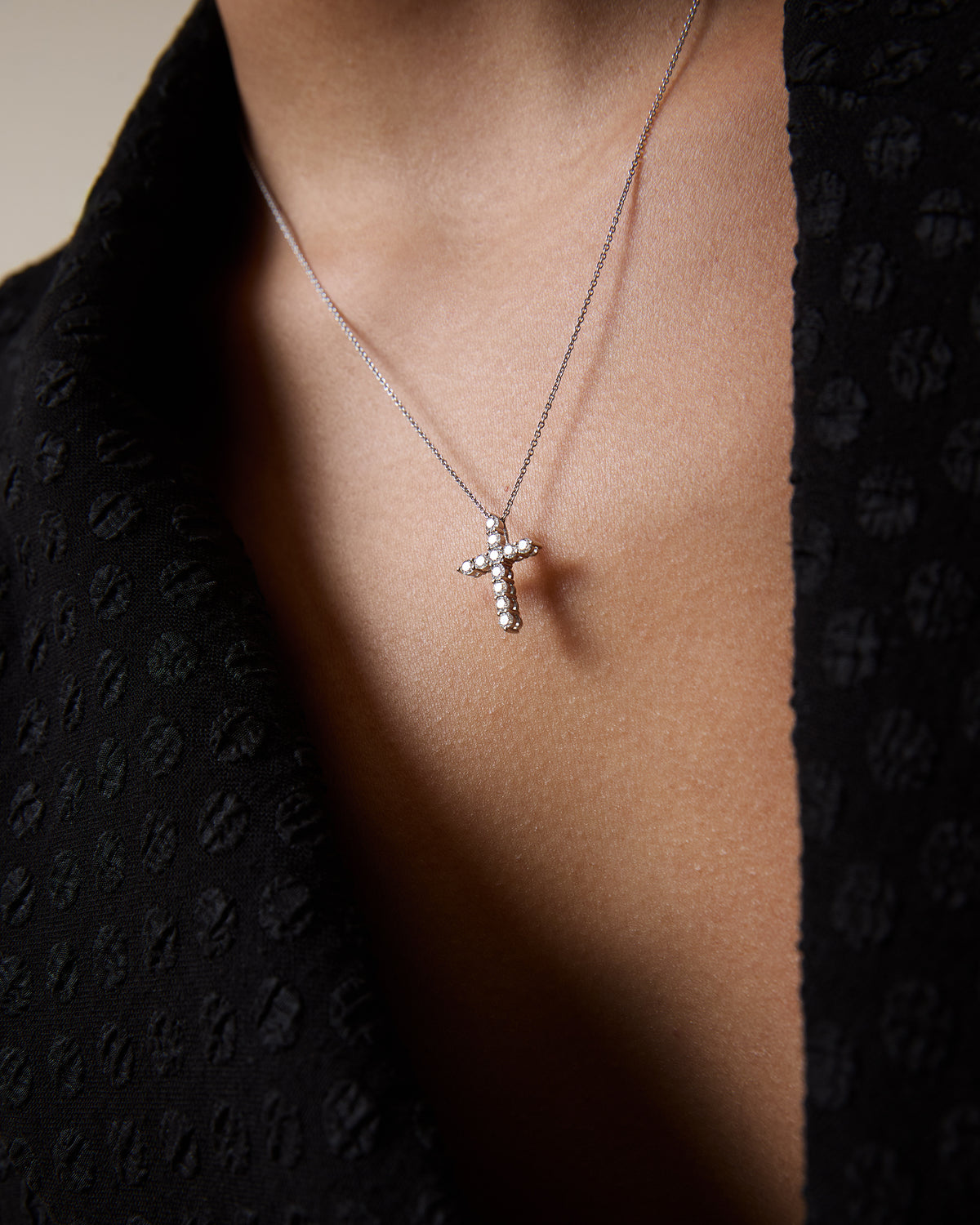Diamond Cross Necklace 0.45ctw