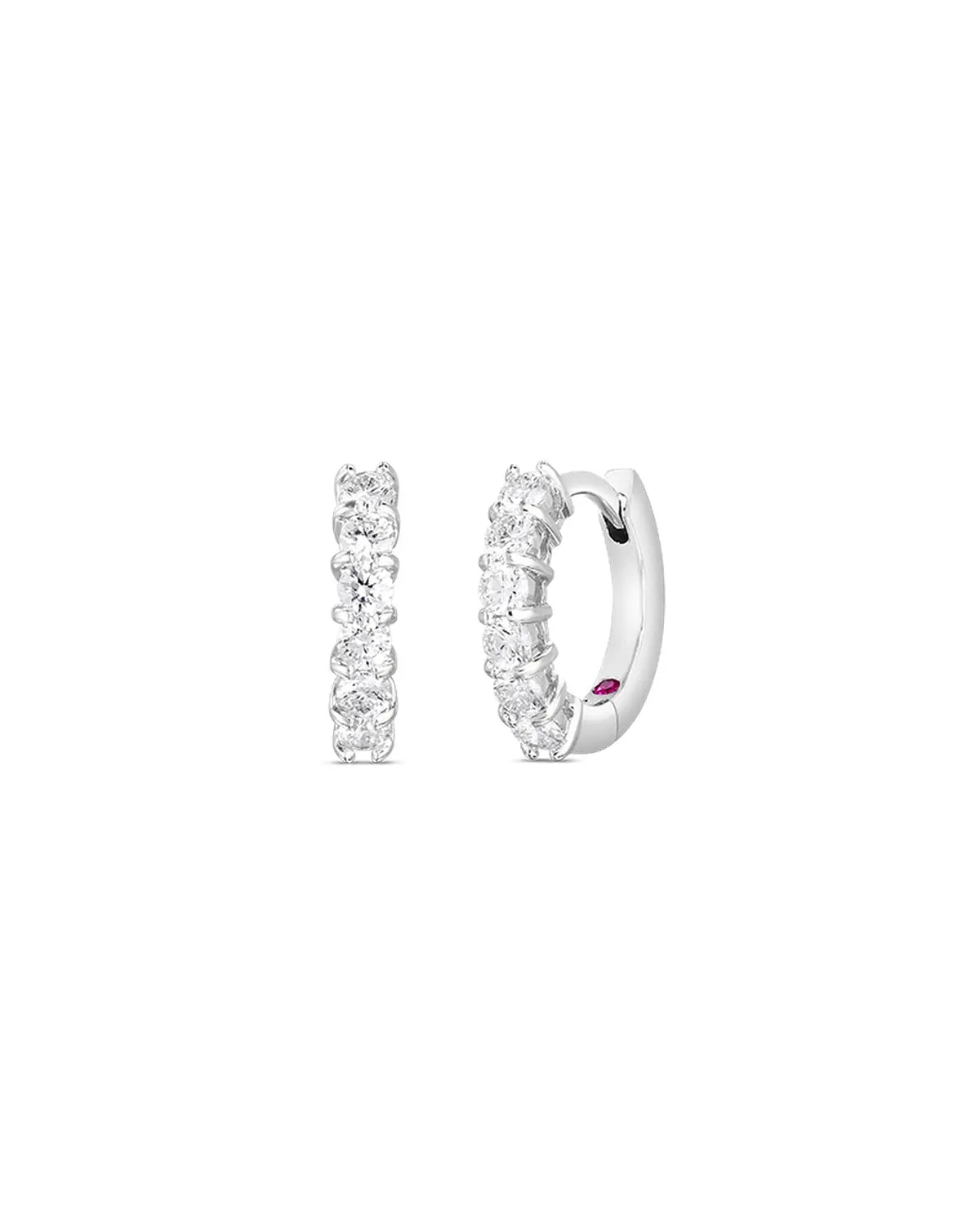 Huggy Diamond Earrings 18KW