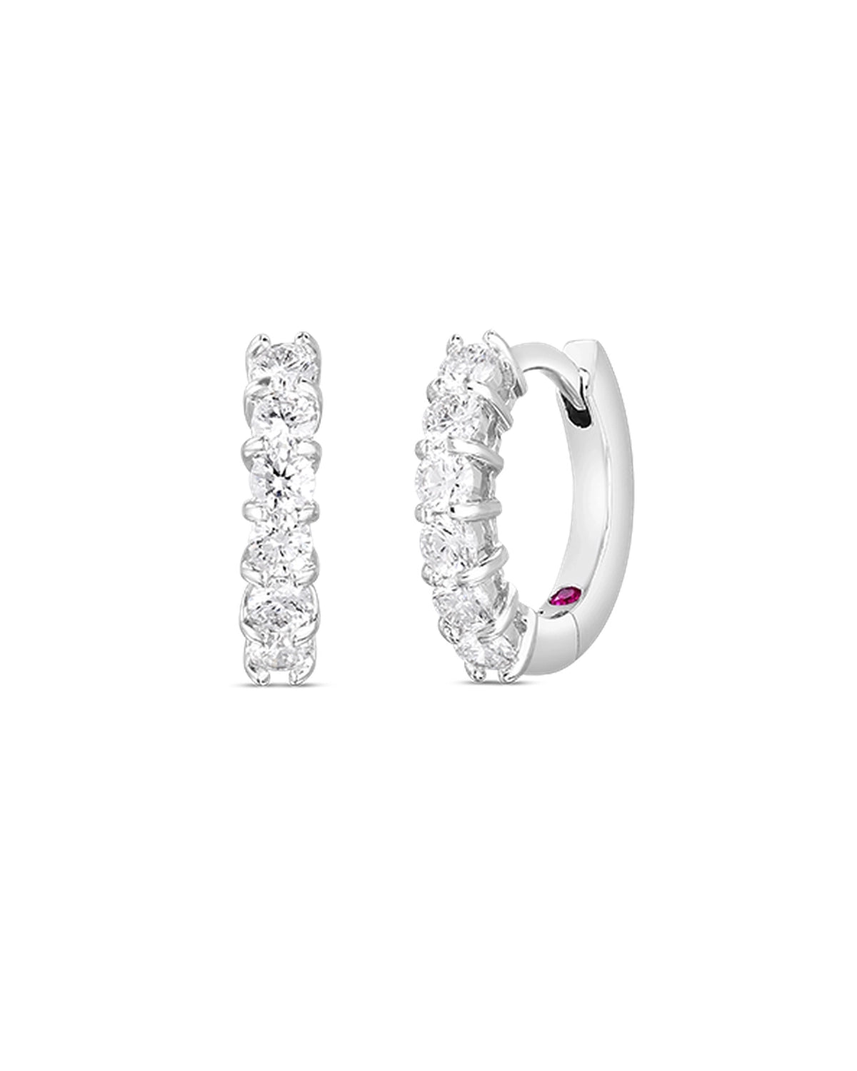 Huggy Diamond Earrings 18KW