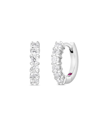 Huggy Diamond Earrings 18KW