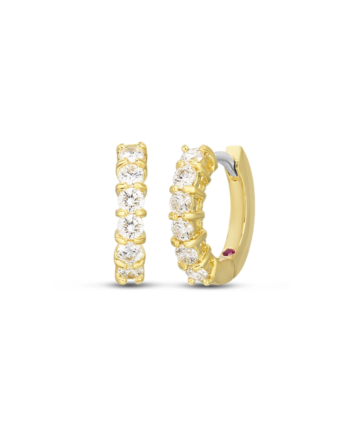 Huggy Diamond Earrings 18KY