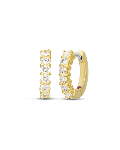 Huggy Diamond Earrings 18KY