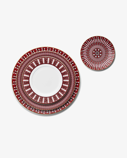 Arcadia Red Dinner Plate