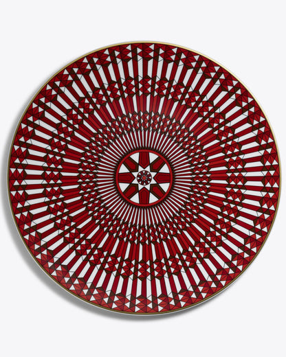 Arcadia Red Charger Plate