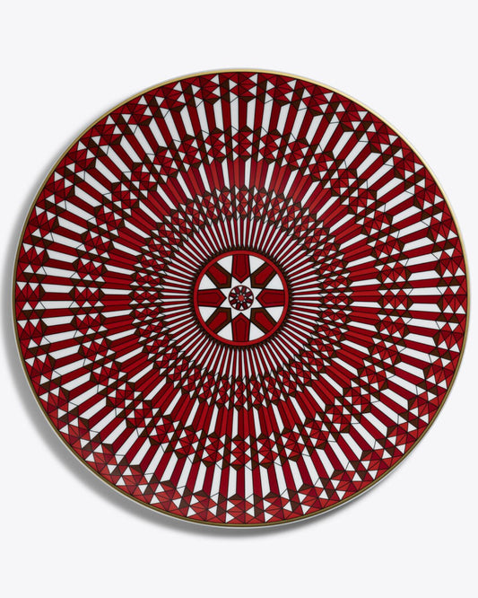 Arcadia Red Charger Plate