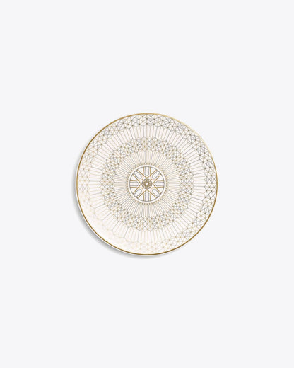 Arcadia Gold & Platinum Bread Plate