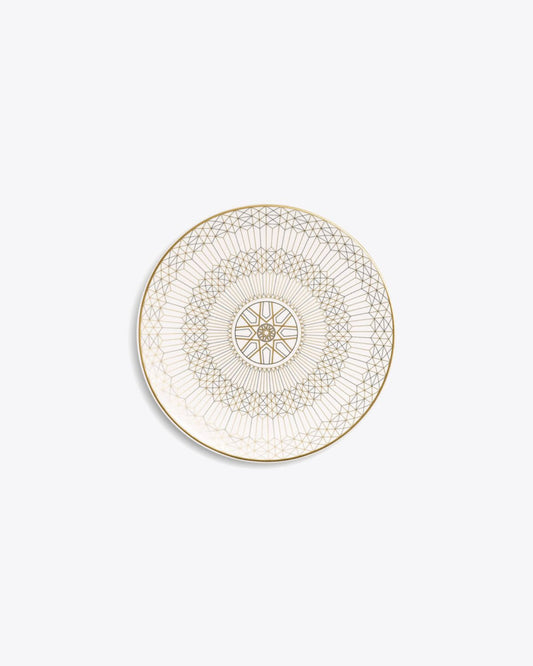 Arcadia Gold & Platinum Bread Plate
