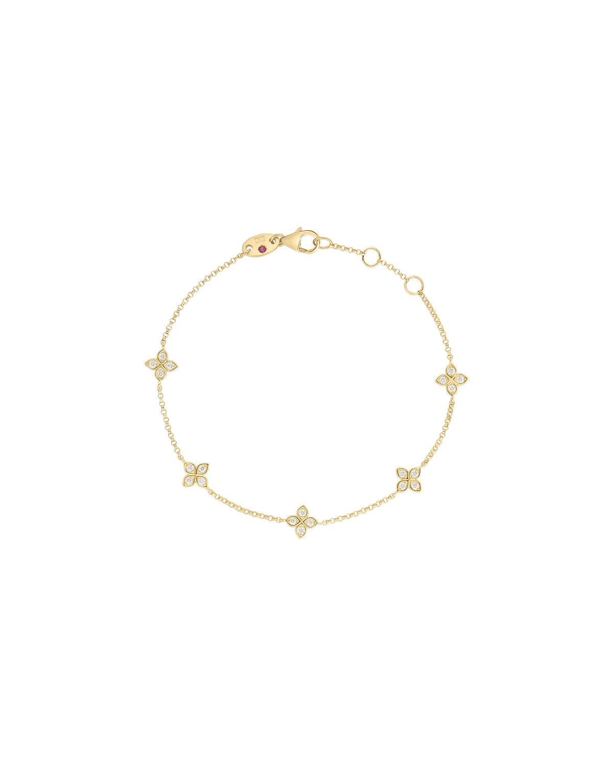 Love in Verona 5 Station Flower Bracelet