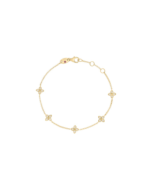Love in Verona 5 Station Flower Bracelet