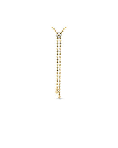Love In Verona Diamond Flower Zipper Necklace