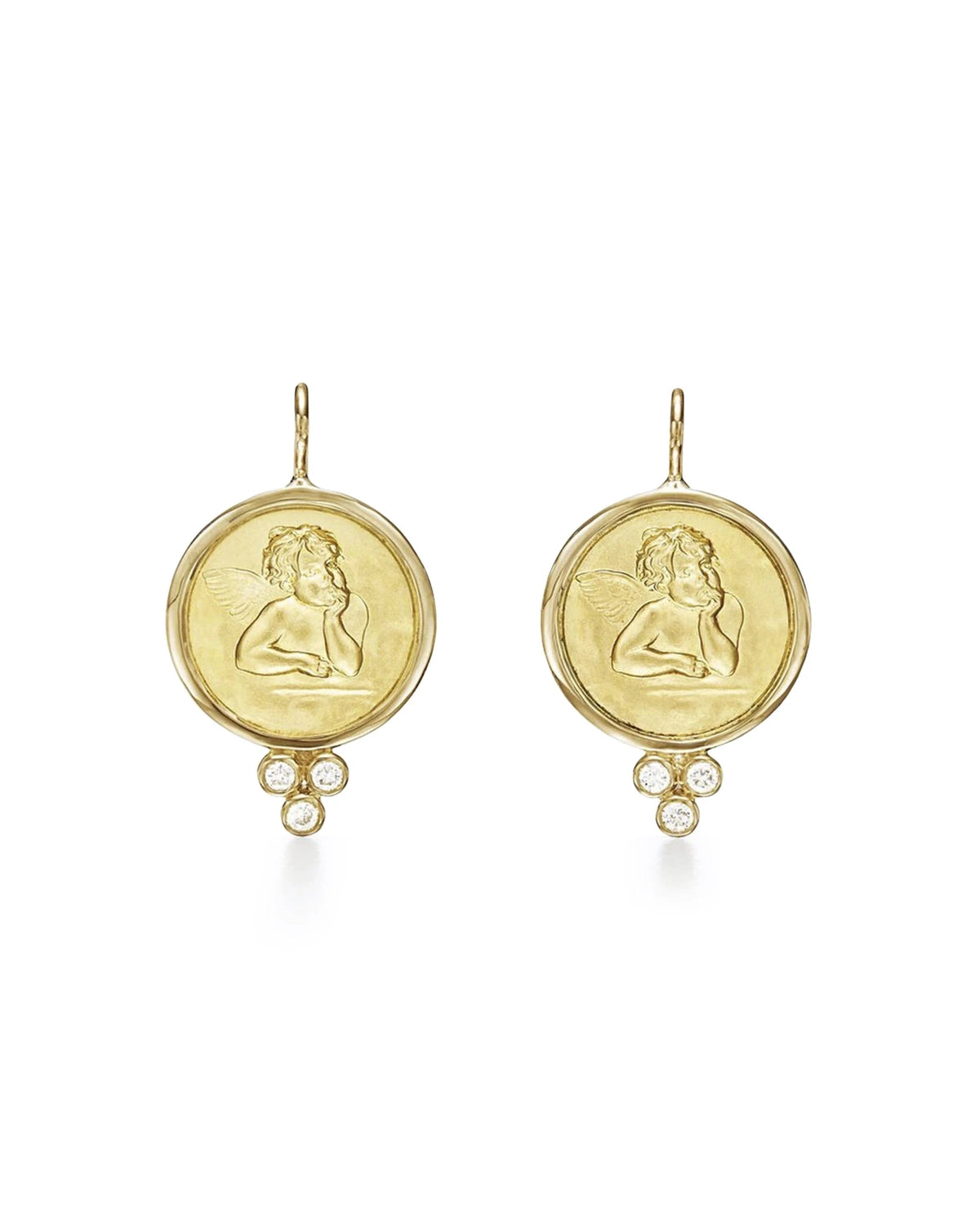 18K Angel Earrings