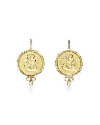 18K Angel Earrings