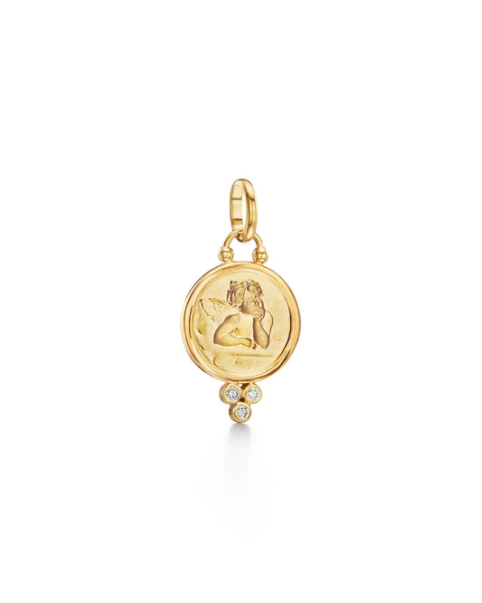 18K Angel Pendant