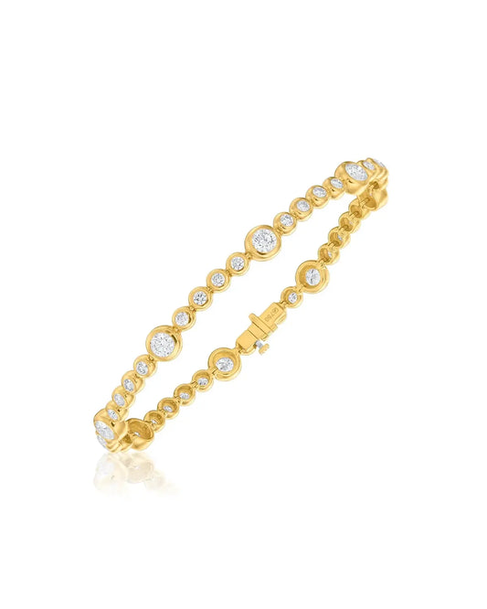 Multi Stone Moonlight Diamond Tennis Bracelet