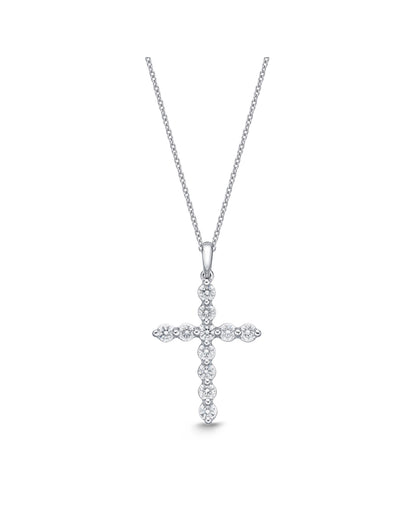 Single Prong Cross Necklace