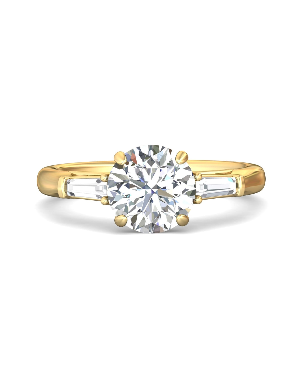 3-Stone Ring 2ct Center
