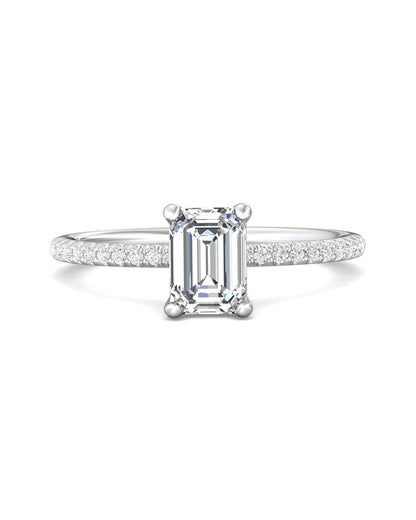 Diamond Band Solitaire 1ct Center