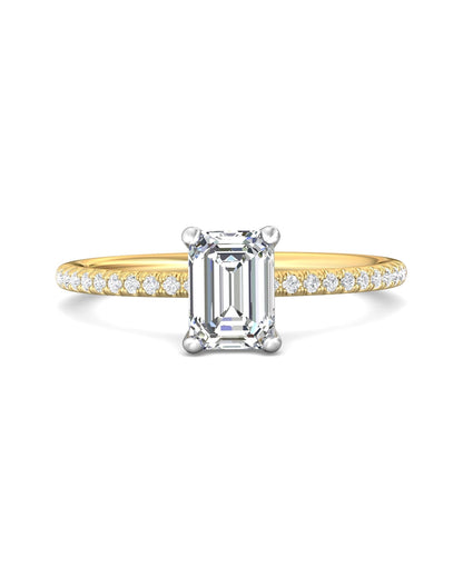 Diamond Band Solitaire 1ct Center