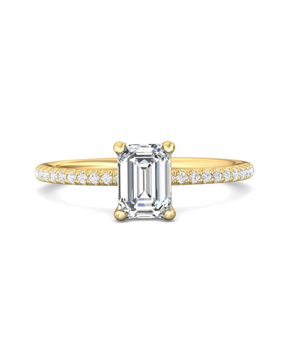 Diamond Band Solitaire 1ct Center