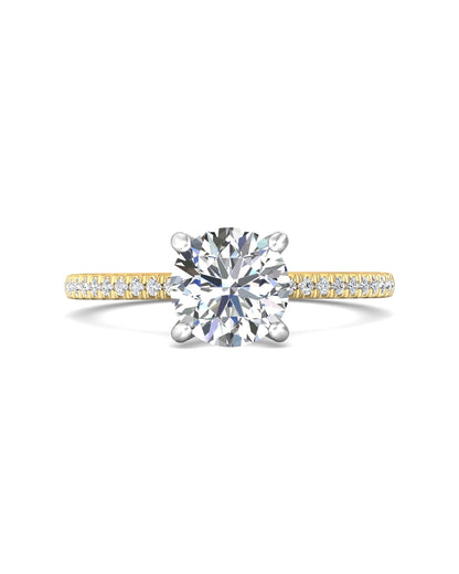 Diamond Band Solitaire 1ct Center