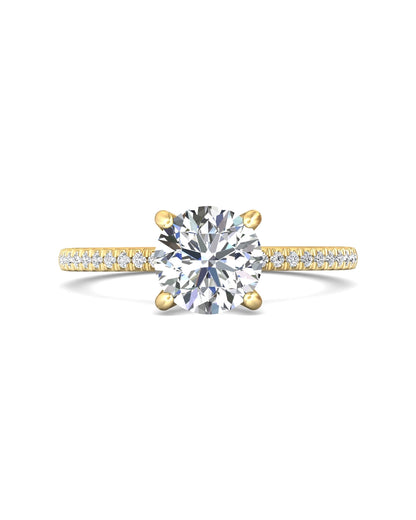 Diamond Band Solitaire 1ct Center