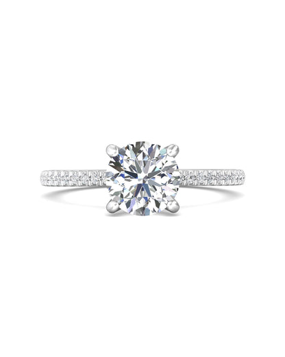 Diamond Band Solitaire 1ct Center