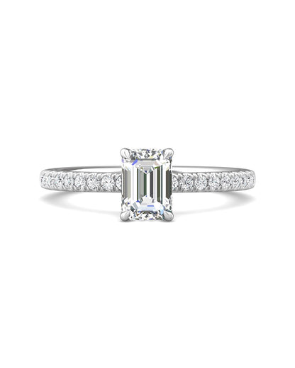 Diamond Band Solitaire 1ct Center