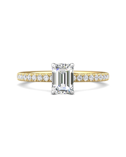 Diamond Band Solitaire 1ct Center
