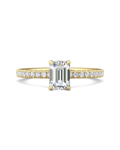 Diamond Band Solitaire 1ct Center