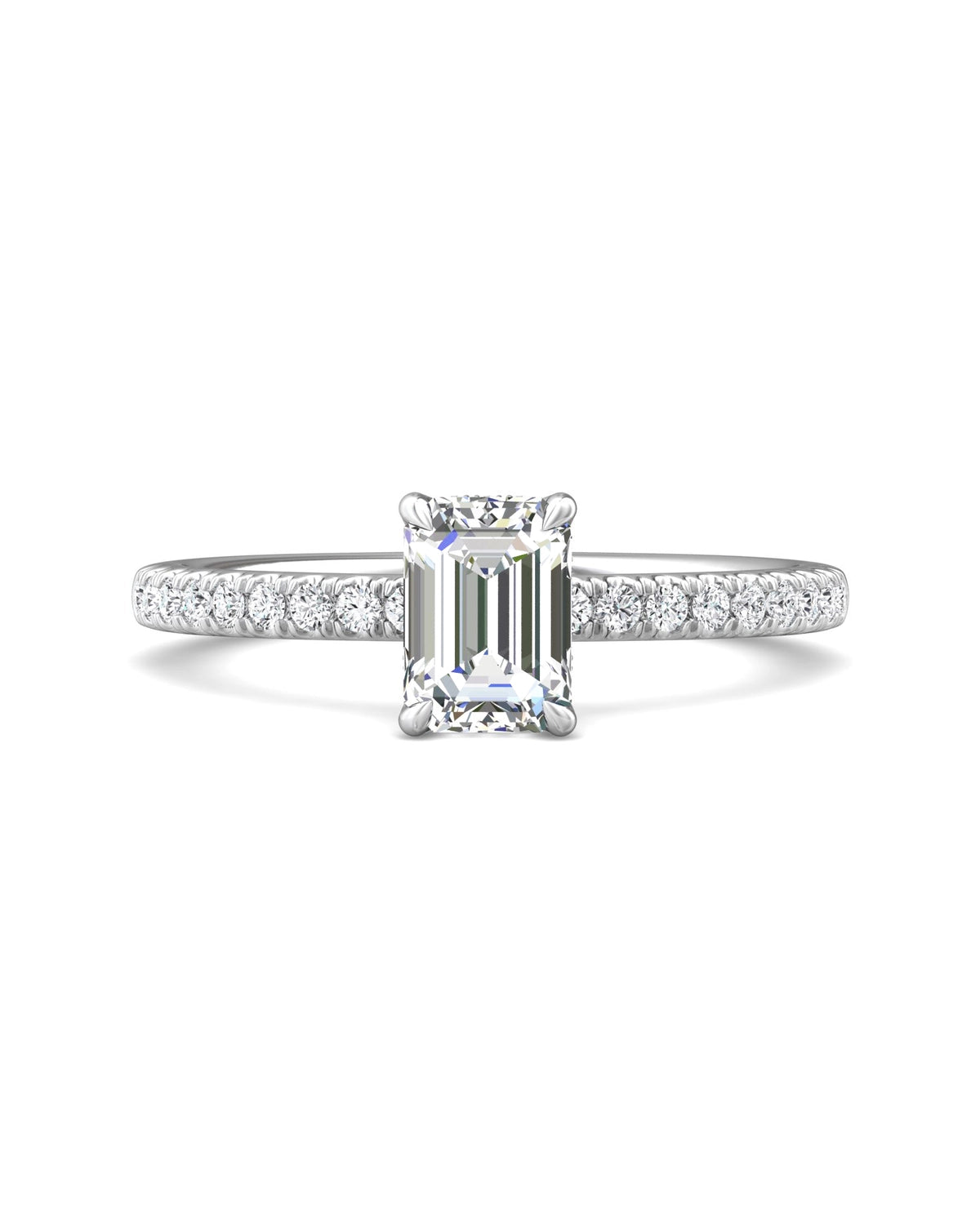 Diamond Band Solitaire 1ct Center