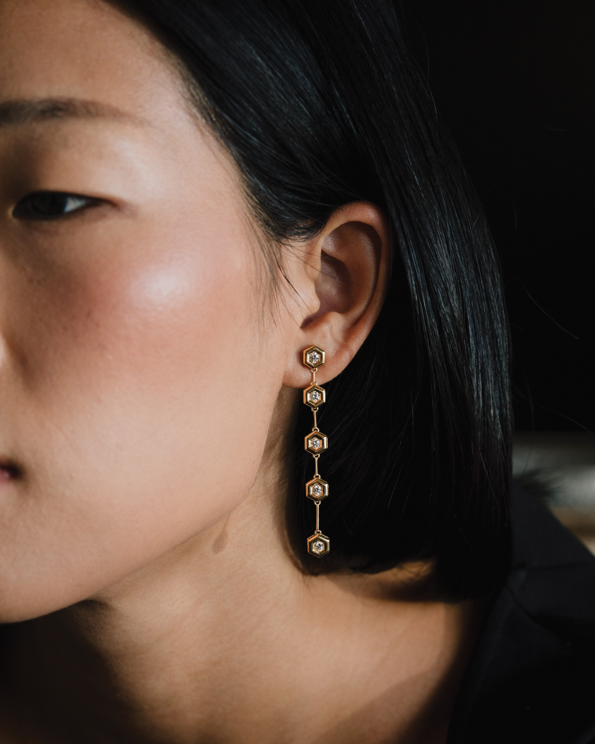 Diamond B Collection Stiletto Earring
