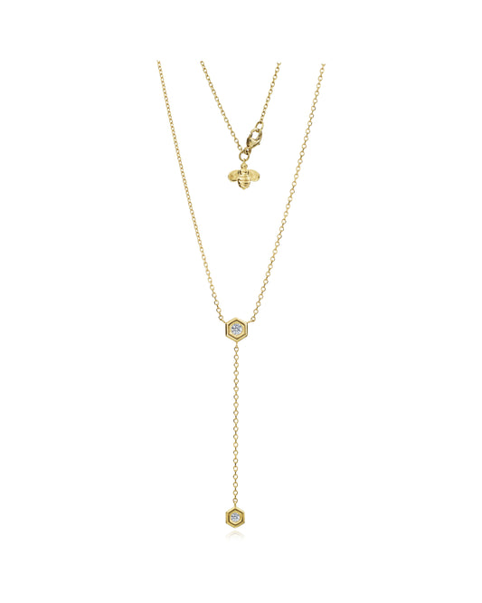 Diamond Mini B Y Necklace