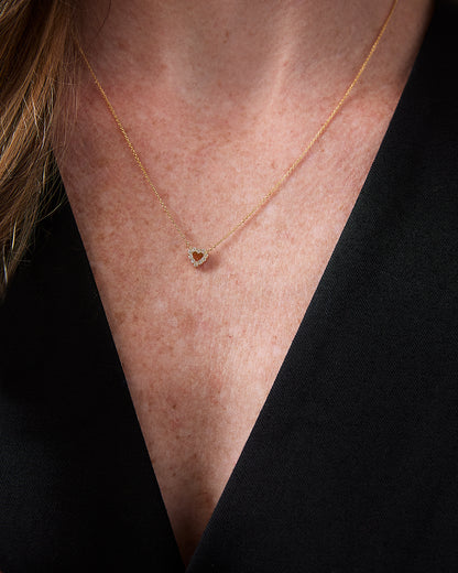 Tiny Treasures Reversible Heart Necklace