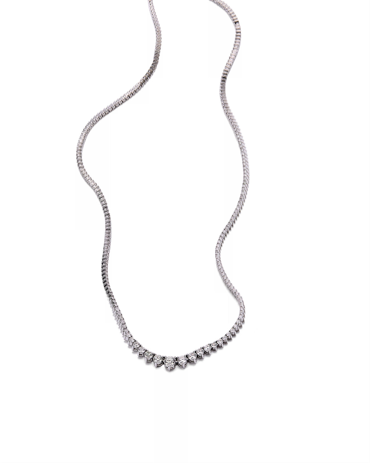 Graduated Rivera Necklace 4.17Ctw