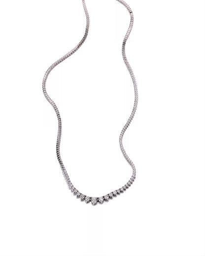 Graduated Rivera Necklace 4.17Ctw