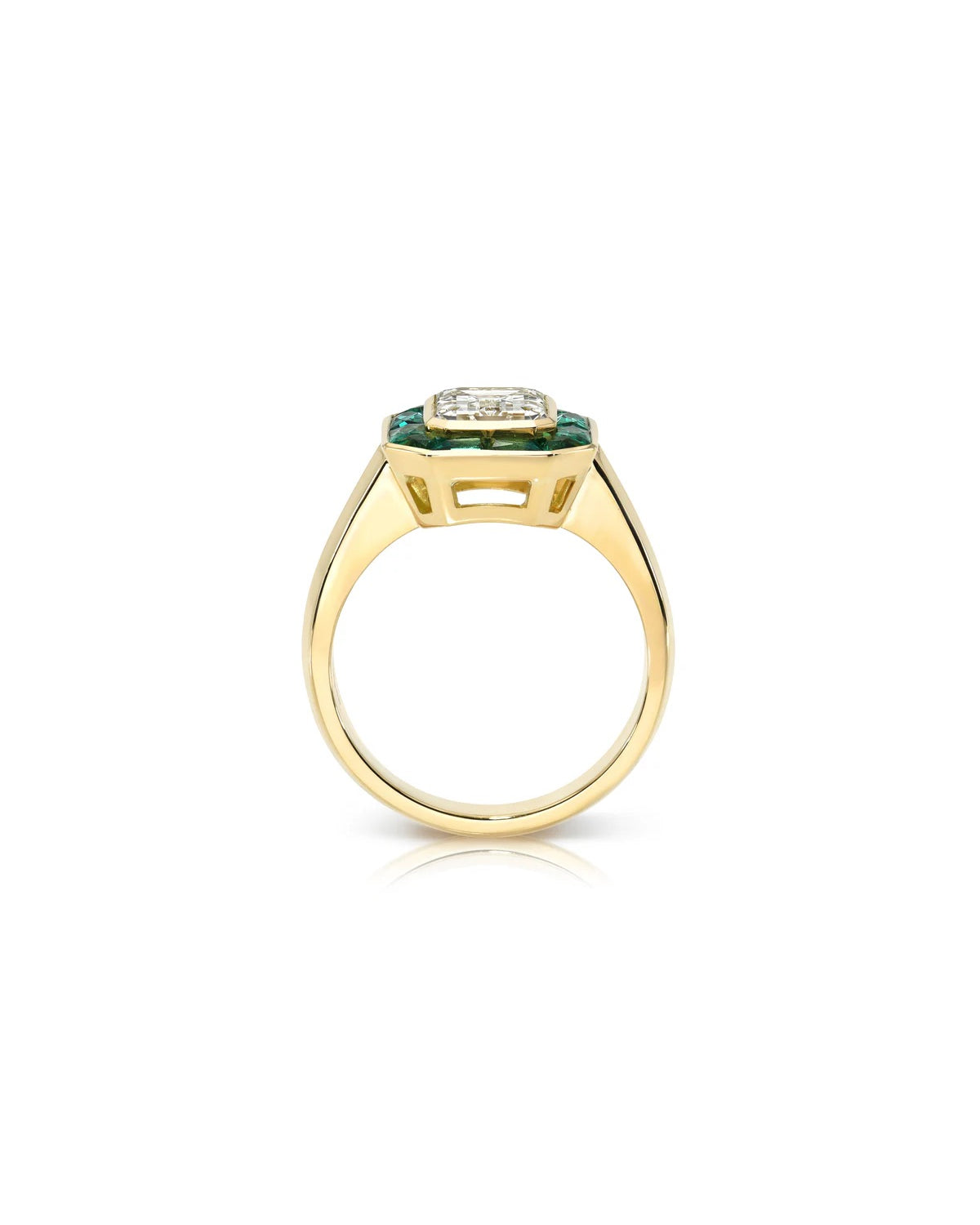 Maria, Diamond And Emerald Ring
